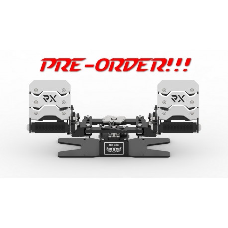 PRE-ORDER!!! RX Viper V3 Rudder Pedals (SILVER)