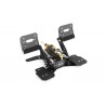 RH ROTOR V2 Rudder Pedals  (ALUMINIUM DARK METALLIC PEDALS PADS!!!)
